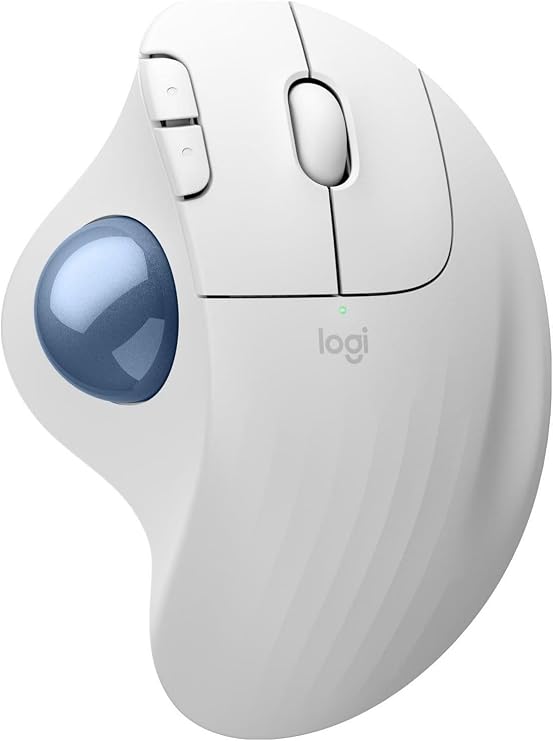 Logitech Ergo M575 Wireless Trackball, White, W128940620 (White)