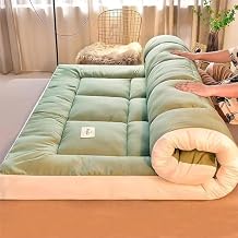 Japanese Futon Mattress,Thicken Sleeping Pad,Guest Mattress for Floor,Soft Sofa Bed,QueenKing Size Futon,Portable Roll Up Travel CampingA,47.2X80