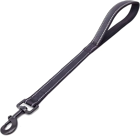 Dog Lead Short Training Dog leashes 25 inch Black