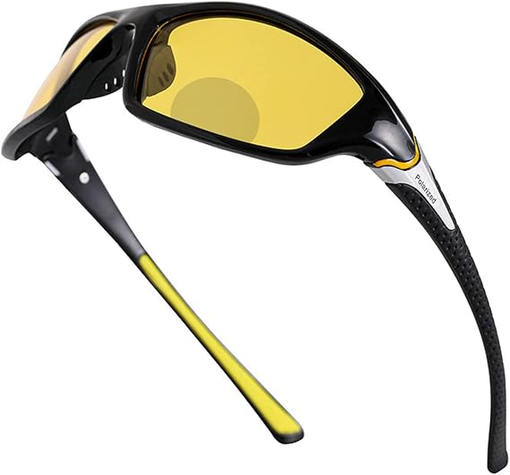 Men's Outdoor Night Driving Sports Bifocal Reading Sunglasses Retro Man Riding Reader Goggles Anti-Fatigue Sun Glasses