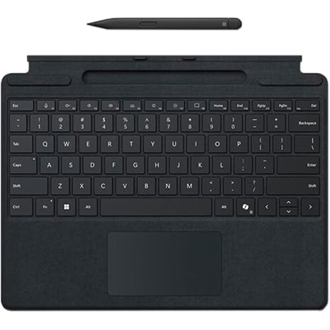 Microsoft Surface Pro 13" Keyboard with Slim Pen Black Keyboard, Black Pen