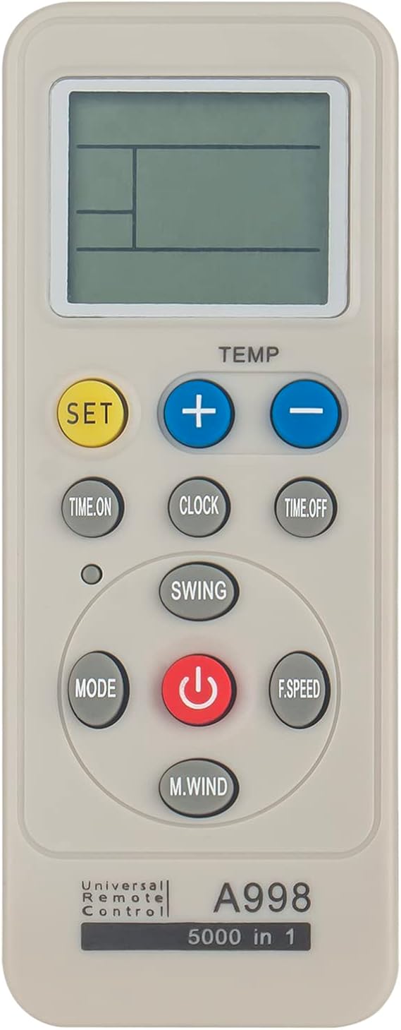 A998 Replace Universal AC Remote Control fit for Almost All Air Conditioner