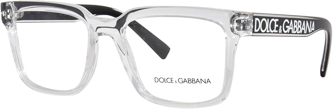 Dolce & Gabbana DG 5101 3133 Crystal Plastic Square Eyeglasses 50mm