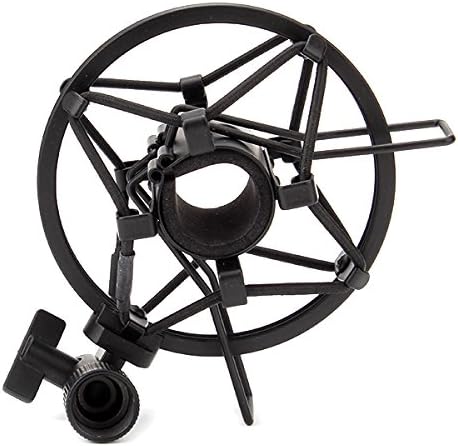 Metal Black 22-24mm Microphone Shock Mount For Small Diameter Condenser Mic