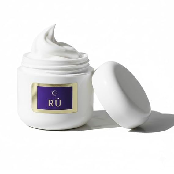 Ru Skin Repair Cream for Face & Body Intensive Moisturizer With Shea Butter & Almond Oil Moisturizering Face Cream Deep Hydration & Overnight Repair Ordinary Natural Moisturizer - 1.5 Oz