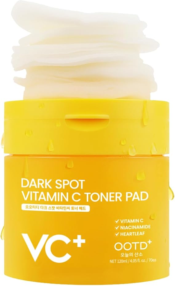 #OOTD Vitamin C Toner Pads with Niacinamide,70 Pads | Korean Skincare