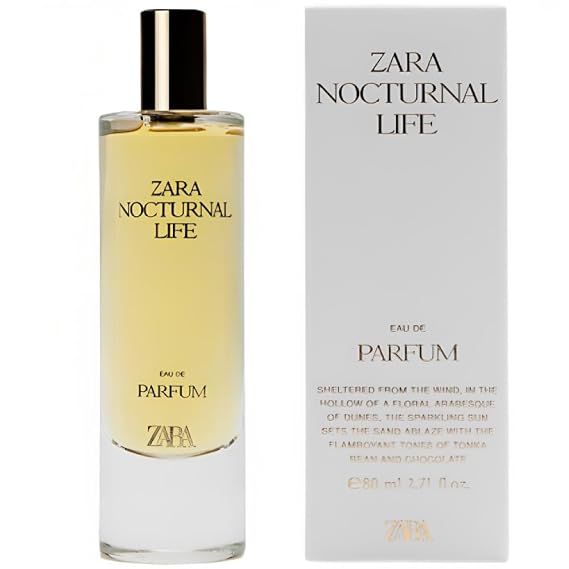 Zara Nocturnal Life Perfume for Women EDP Eau De Parfum 80 ML (2.7 FL. OZ)