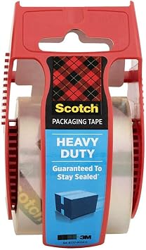 Scotch Heavy Duty Packing Tape with Dispenser 1.88 Inch X 800 Inch