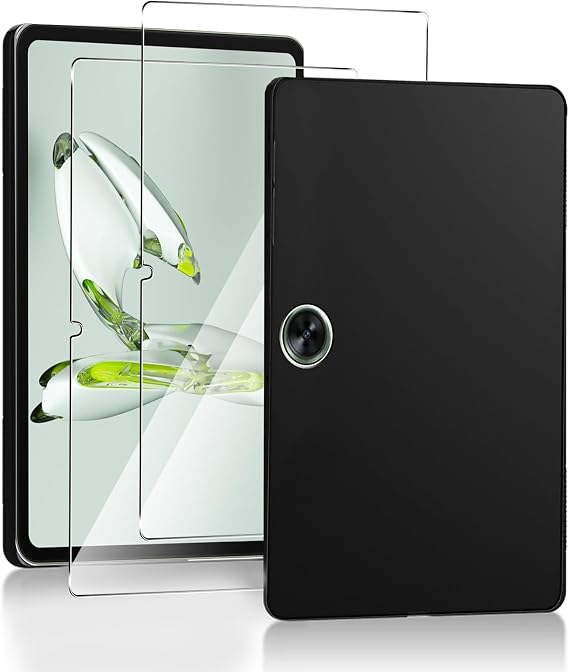 Case for OnePlus Pad GO +2 Pieces Screen Protector,Shockproof Anti Scratch Ultra Slim Soft TPU Silicone Touch Lightweight Cover