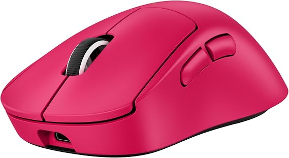 Logitech G PRO X Superlight 2 DEX Lightspeed Wireless Gaming Mouse, 60g Pro-Grade Lightweight Mouse with 5 Programmable Buttons, 44k DPI Sensor, 8K Polling, USB-C Charging, for PC/Mac - Pink