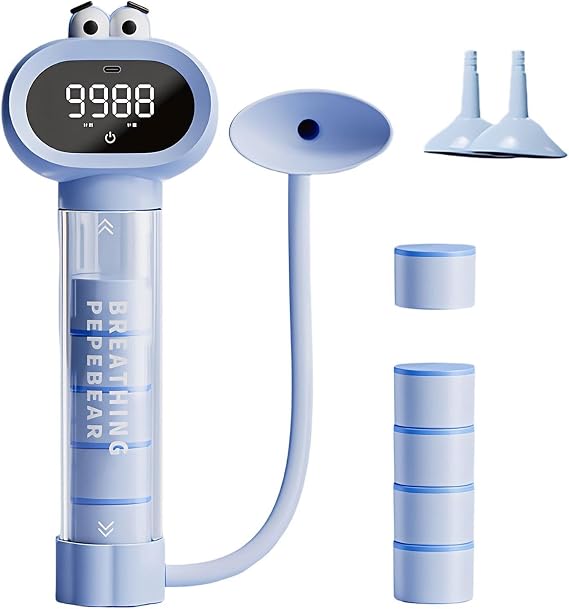 Lung Trainer Respiratory Workout Equipment | Lung Muscle Breathe Dumbbell Tools for Teens Girls Kids Youth Home Outdoor School Running Fitness Sports Travel