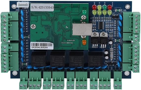 Sonew Access Control Board,Network/IP Access Control Panel Board Reader for 4 Door Use