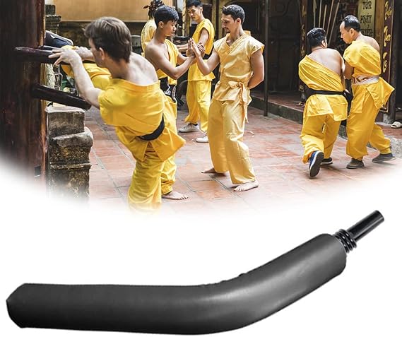 DYK&NX Wing Chun Dummy, Freestand on Tripod Martial Arts Leg Training, Spinning Wooden Dummy, for Hand-eye Coordination and Footwork Improvement (Size : Sweep handle)