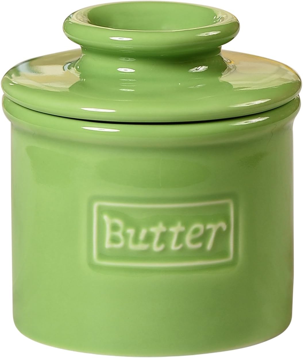 Butter Bell - The Original Butter Bell Crock by L. Tremain, Cafe Retro Collection - Lime Green