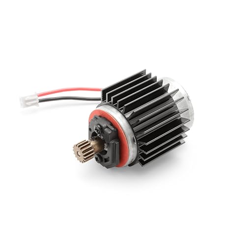 HAIBOXING 118 Scale RC Car Spare Parts, Brushed 380 Motor with Pinion Gear & Motor Heatsink, Replacement Motor for 2025 Version 18858E  18859E  1887218856 RC Trucks M1880-P1845-P1846