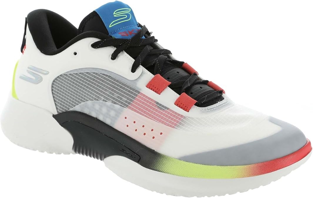 Skechers Performance SKX RESAGRIP253005 Mens Basketball 105 DM US WhiteBlackRedYellow, 10.5