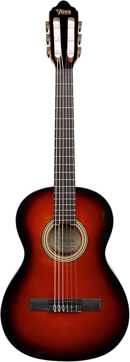 Valencia 6 String Guitar, Right, Classic Sunburst, 3/4 (VC263HCSB)