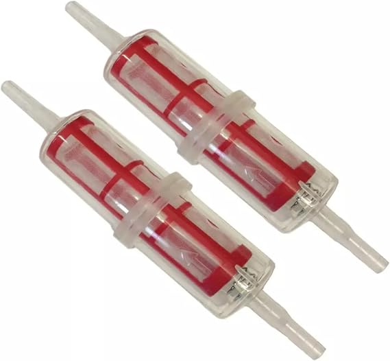 Tek Automotive Extra Large Diesel Fuel Filter Twin Pack - Universal Inline Fuel Filter for 8mm & 10mm Pipes, Ideal for HGV, Forklifts & Garden Equipment. Long & Thin Diesel Inline Filter
