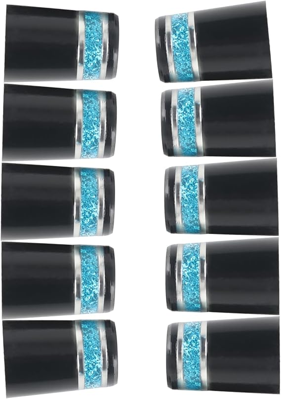 10pcs 0.370 Golf Ferrules Tapered Ferrules Compatible for Multi Chrome Rings for Taper Tip Iron Wedge(Blue/Green/Red/Silver)