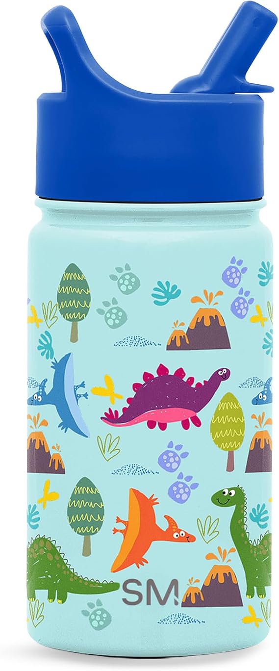 Simple Modern Kids Water Bottle & Toddler Cup | 14oz | Dinosaur