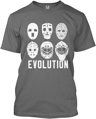Evolution of Goalie Masks - Ice Hockey Sports Mens T-Shirt
