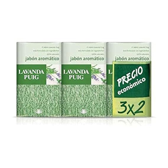 Agua Lavanda Puig By Antonio Puig For Men and Women. Set-set Of 2 Soaps Plus 1 Free And Each Is 4.4 OZ