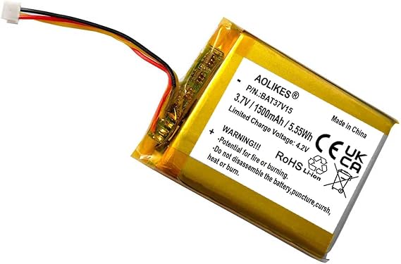 AOLIKES 1500mAh 3.7v Rechargeable Lipo Battery for Corsair HS80 /HS80 RGB Wireless, Void Pro, Virtuoso RGB Wireless SE/XT Wireless Gaming Headset