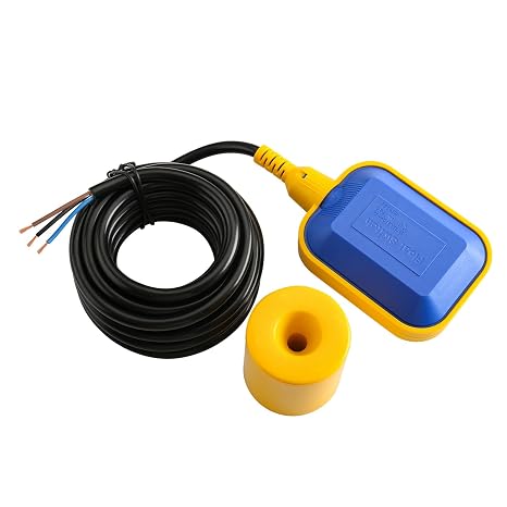 BAOMAIN 32ft Cable Float Switch Water Level Controller for Pump Tank