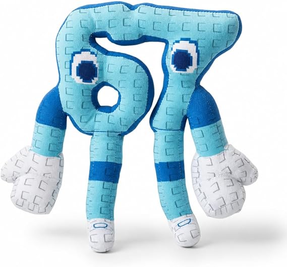 Brainrot Plush Toy, 9.8 Inch 67 from SAB Stuffed Animal Plushies for Game Fans, Collectible Gift for Kids Boys Girls Adults