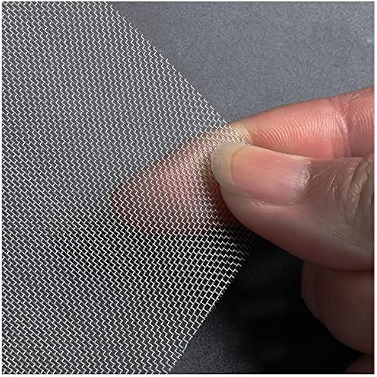 304 Stainless Steel Filter Screen Sheet, 40 Mesh 0.5mm Holes, Easy to Cut, Rust-Free - 1.5x5m Silver Woven Wire for Filtration Applications