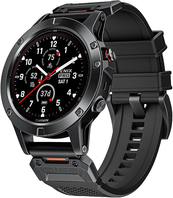 Special Forces Ultra Bands 22mm Designed for Garmin Fenix 8 47MM/Fenix 5/Fenix 6/Fenix 7 Band,Quick Release Durable NBR Rubber Watch Band for Fenix 5 Plus/Fenix 6 Pro/Fenix 7 Pro/Forerunner 935