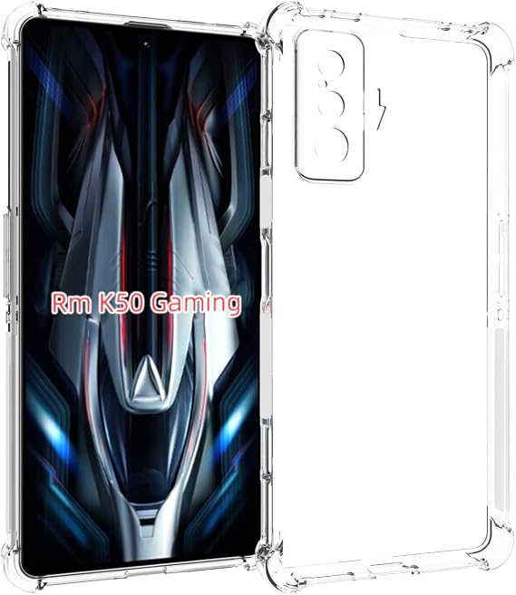 USTIYA Case for Xiaomi Poco F4 GT K50 Gaming Clear TPU Four Corners Protective Cover Transparent Soft funda