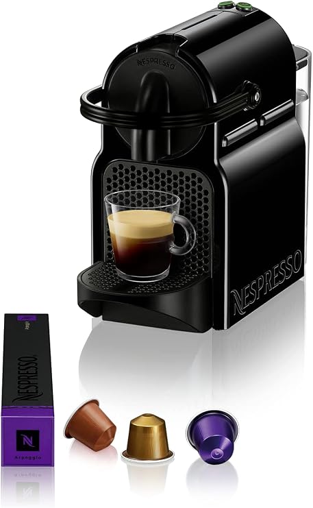 Nespresso D40 Inissia Kapsüllü Kahve Makinesi, Siyah [Enerji Sınıfı A+]