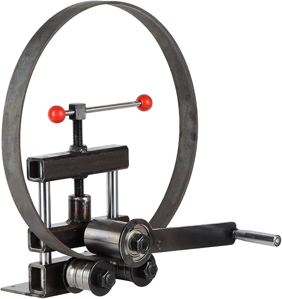 Manual Sheet Metal Roller Bender, Rebar and Sheet Metal Circle Bending Tool, Max Width 50mm, Max Thickness 5mm, Power Source Manual