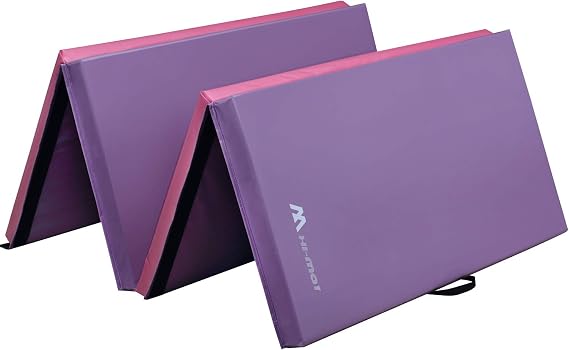 HI-MAT Gymnastics Mat, 2" or 3" Thick 4' x 6'/4' x 8' Tumbling Mats Folding Exercise Mat with Carrying Handles