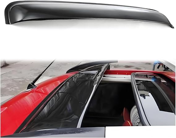 38" 980mm Sunroof Window Visor, Universal Black Top Wind Deflector rain Guard Deflecting Rain, and Strong Wind Automotive Accessory Sun Shade Finish with Smooth/Waterproof Surface Car Accessory