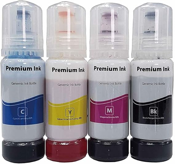 Epson 103 Ecotank ile uyumlu L3151 Uyumlu 4 Renk İthal Muadil Mürekkep Seti