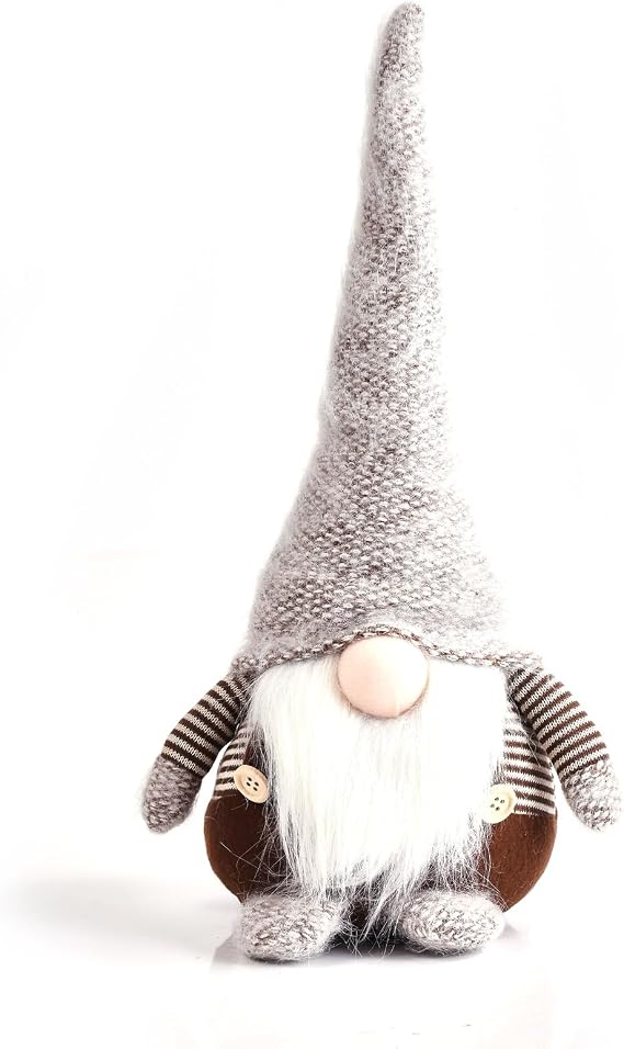Gnome Christmas Plush Ornaments Set,Christmas Tree Hanging Gnomes Ornaments Santa Elf Hanging Home Decorations Holiday Decor (Brown)