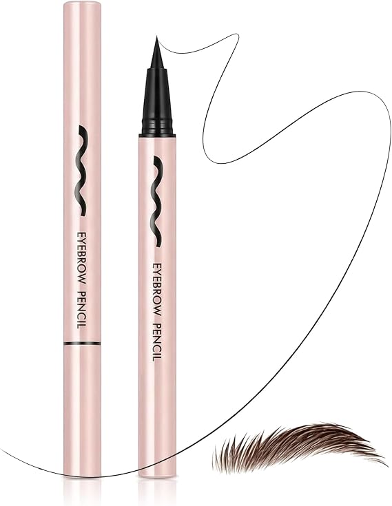 Eyebrow Pencil, Microblading Lift Brow Tint Pen, Waterproof Smudge-Proof Transfer-Proof,24-H Long-Lasting Makeup, Extra Thin Bristles For Naturally Defined Eye Brows(Brown)