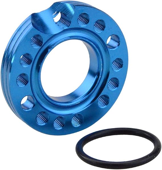 GOOFIT Blue 28mm Carburetor Spacer Adapater Intake Manifold Spinner Plate With O-ring seal Replacement for 50cc 70cc 90cc 125cc Sunl Taotao NST Roketa ATV Monkey Dax Quad Pit Bike