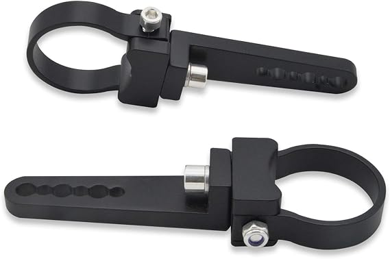 DaSen Adjustable 1.75" LED Light Roll Bar Tube Clamp Mount Brackets Compatible with Polaris RZR Maverick X3 Talon ATV UTV Truck