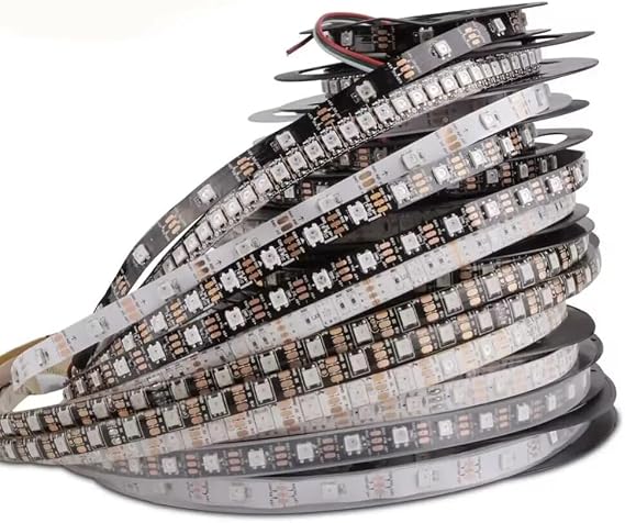 WS2812B DC5V addressable RGB Full Color Led Strip Light WS2812 IC 30/60/74/96/144 Pixels/LEDs/m IP30/IP65/IP67(White PCB,IP30 Non Waterproof_5M_30LEDS)