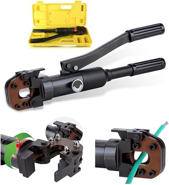 Cable Cutter, 4-20mm Hydraulic Cable Cutter 6T Rebar Cutter Wire Rope Steel Wire Bolt Cutter 4-20mm