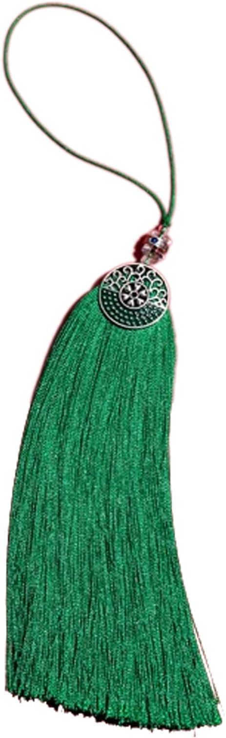 Tai Chi Sword Tassel Chinese Kungfu Sword Tassel No Static No Wire Drawing Durable Smooth Sword Tassel,5Pcs,Green