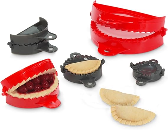 Starfrit Gourmet Dough Press Set, 5 Sizes, Dumplings, Ravioli & Calzones