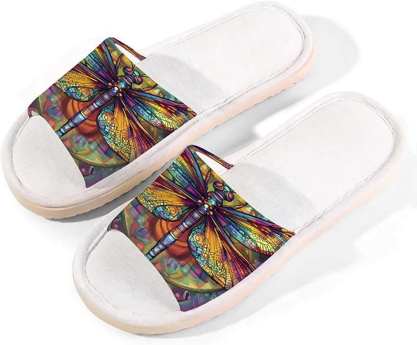Indoor Slippers for Women Men Linen House Slippers with Thick EVA Non Slip Sole Comfortable Lightweight Indoor House Shoes A-17