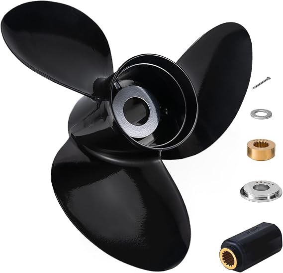 16 X 18 1/2 Aluminum Boat Propeller for Suzuki DT/DF150-300HP | 16x18.5 Outboard Prop fit Suzuki DT/DF150/175/200/225HP DF250/300HP OEM 99105-00800-185 15 Spline Tooth, RH