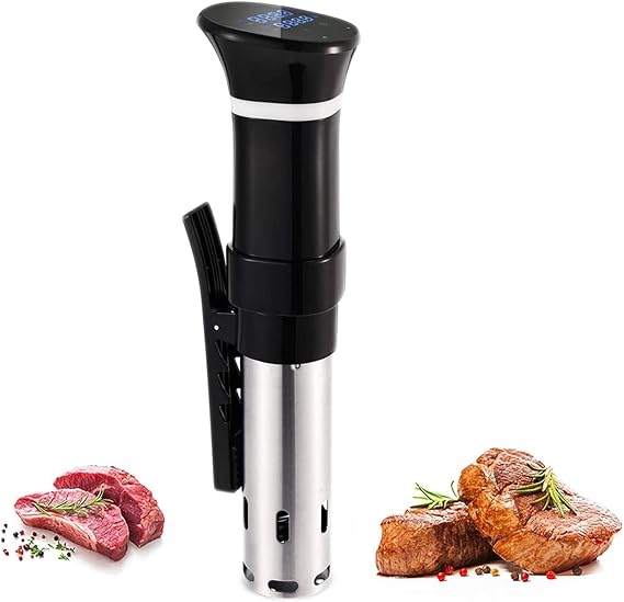 Sous Vide Cooker Machine, Ultra-quiet Sous-vide Immersion Circulator Cooking Machine with LED Touch Screen, Ultra-Quiet Fast-Heating and Easy To Store Perfect for Te