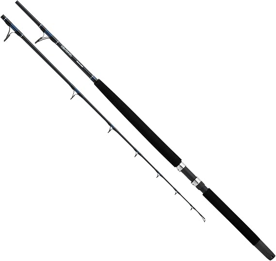 Daiwa SLN66XXHR Sealine Boat Rod, 6'6" Length, 1Piece Rod, 50-100 lb Line Rating, Extra Heavy Power, Black