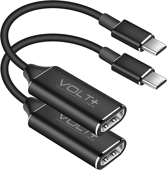 PRO HDMI 8K/4k [2Pack] Adapter Compatible with Oppo Reno3 A USB Type-C/Thunderbolt 3/4 Converter Smart Full Digital 4320p @60Hz Display